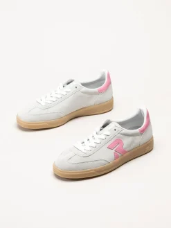 Rieker - Ljusgrön sneakers i mocka