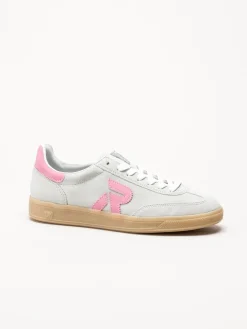 Rieker - Ljusgrön sneakers i mocka