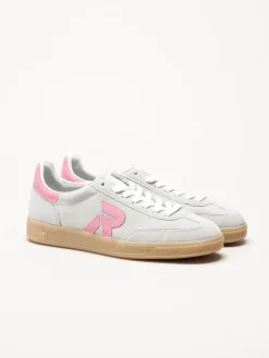 Rieker - Ljusgrön sneakers i mocka