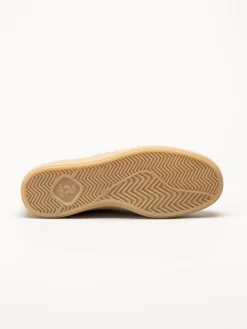 Rieker - Ljusgrön sneakers i mocka