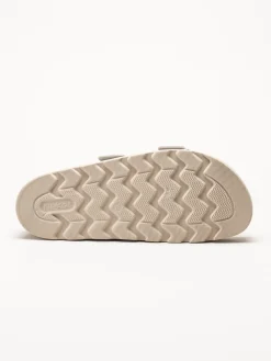 Rieker - Ljusgrå sandaler i nubuck