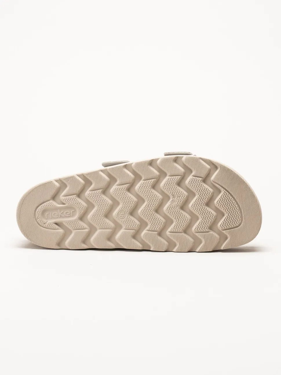 Rieker - Ljusgrå sandaler i nubuck