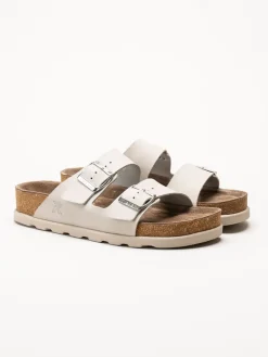 Rieker - Ljusgrå sandaler i nubuck