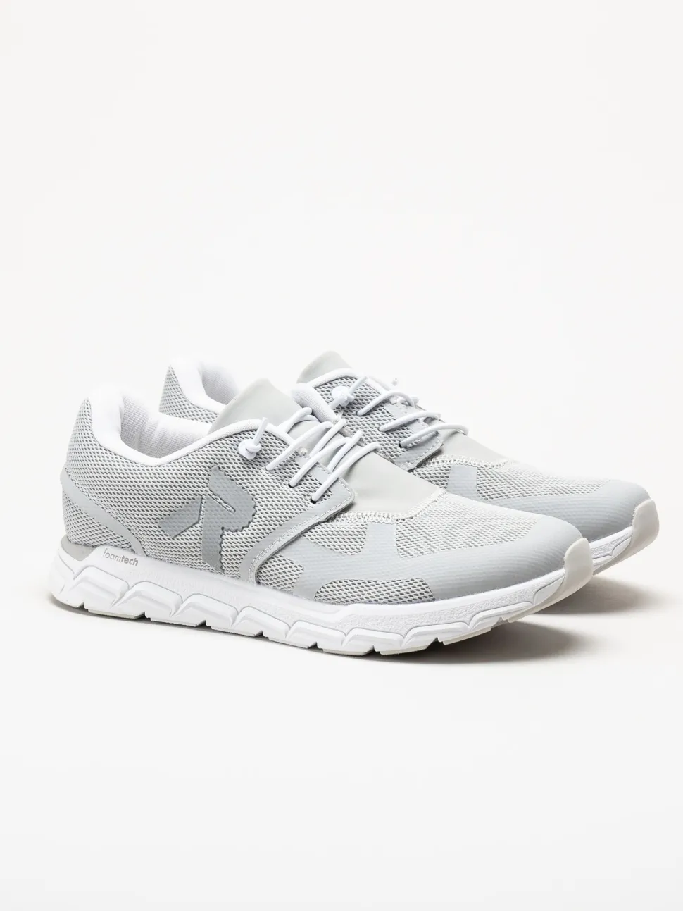 Rieker - Ljusgrå sneakers i mesh