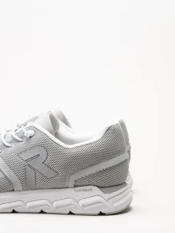 Rieker - Ljusgrå sneakers i mesh
