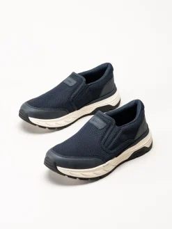 Rieker - Marinblå slip on sneakers