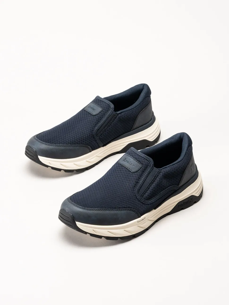 Rieker - Marinblå slip on sneakers