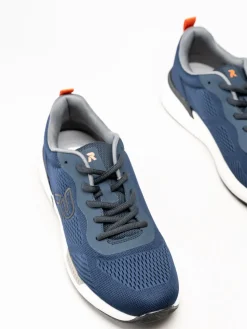 Rieker - Marinblå sneakers i mesh