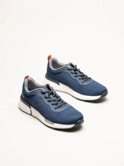 Rieker - Marinblå sneakers i mesh