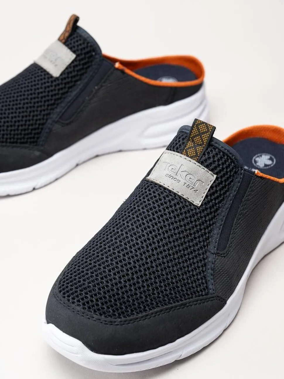 Rieker - Mörkblå slip in sandal