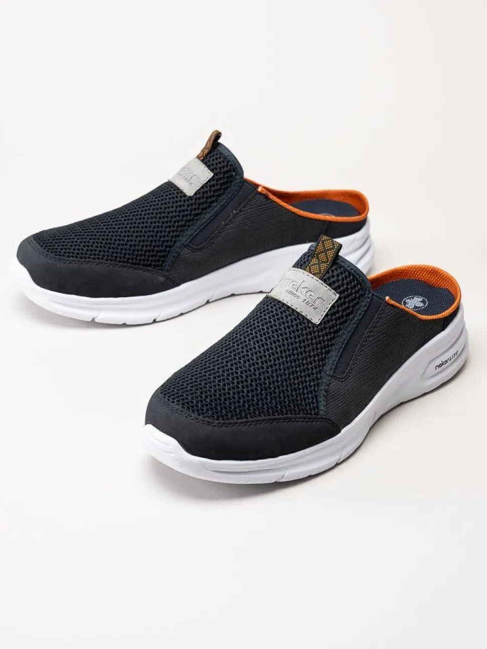 Rieker - Mörkblå slip in sandal