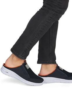 Rieker - Mörkblå slip in sandal