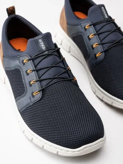 Rieker - Mörkblå slip on sneakers