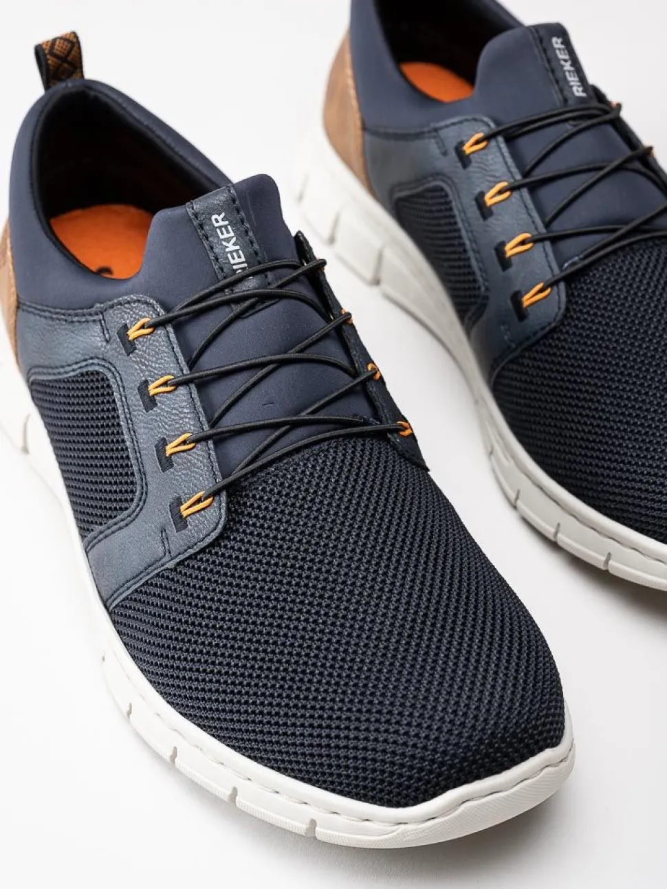 Rieker - Mörkblå slip on sneakers