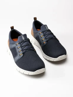 Rieker - Mörkblå slip on sneakers