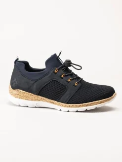 Rieker - Mörkblå slip on sneakers