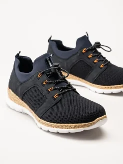 Rieker - Mörkblå slip on sneakers