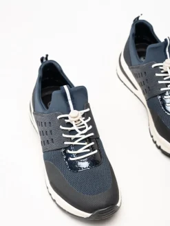 Rieker - Mörkblå slip on sneakers