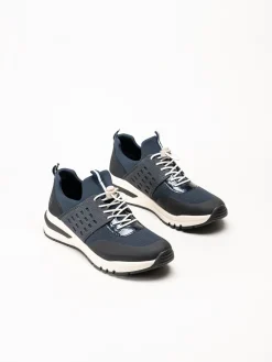 Rieker - Mörkblå slip on sneakers