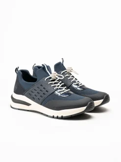 Rieker - Mörkblå slip on sneakers