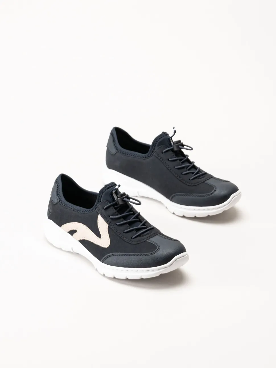 Rieker - Mörkblå slip on sneakers