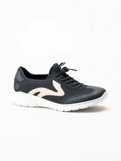 Rieker - Mörkblå slip on sneakers