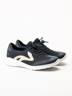 Rieker - Mörkblå slip on sneakers