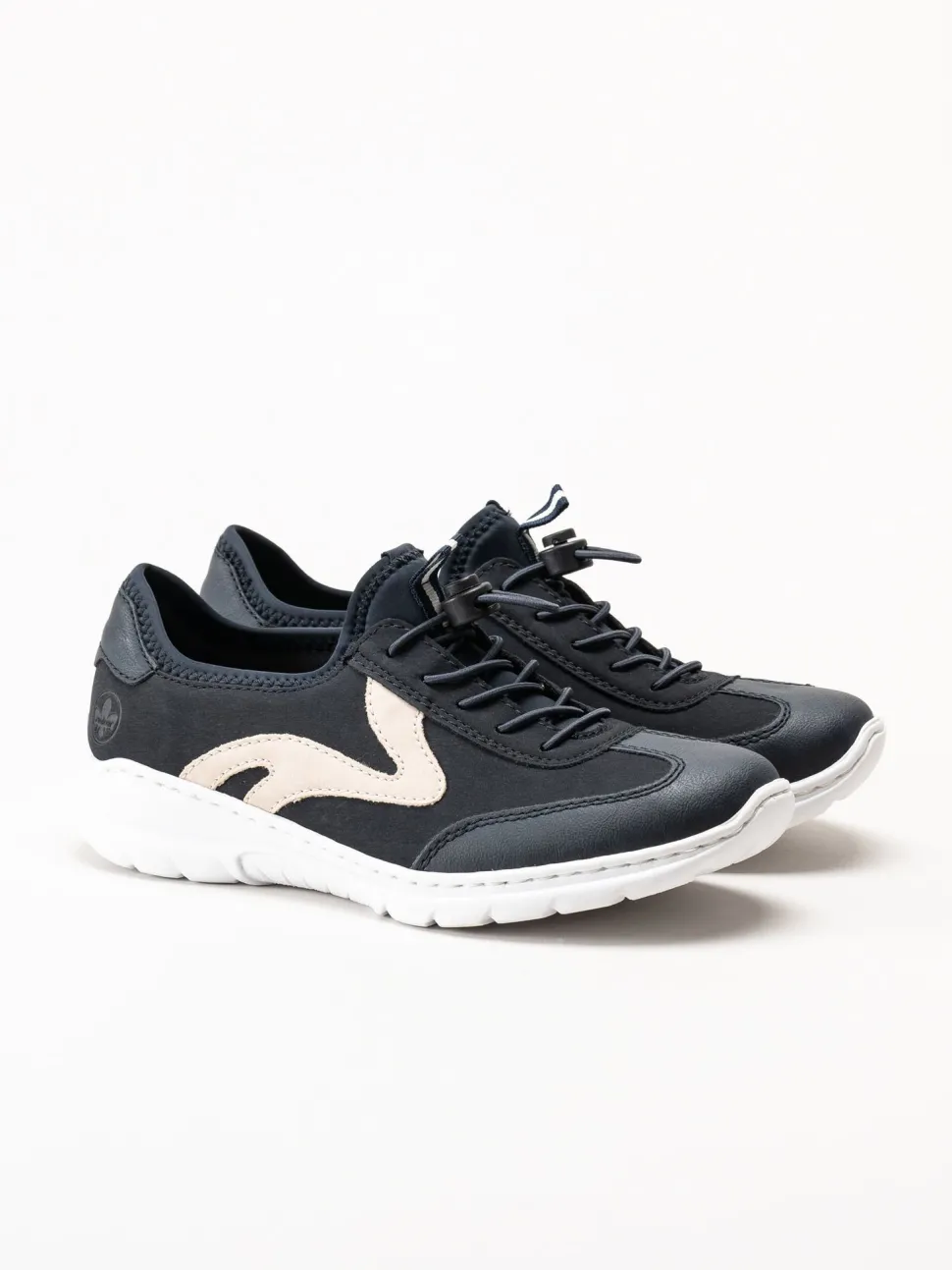 Rieker - Mörkblå slip on sneakers