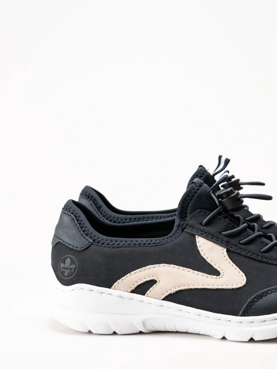 Rieker - Mörkblå slip on sneakers