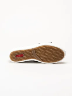 Rieker - Mörkblå sneakers med dragkedja