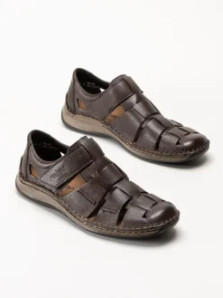 Rieker - Mörkbruna sandaler