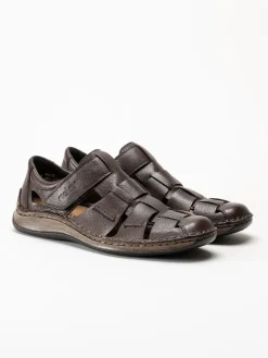 Rieker - Mörkbruna sandaler