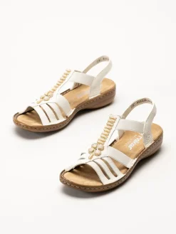 Rieker - Offwhite sandaler