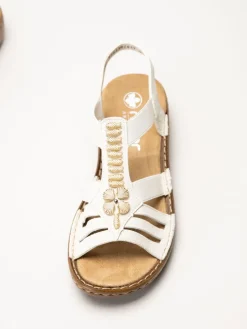 Rieker - Offwhite sandaler