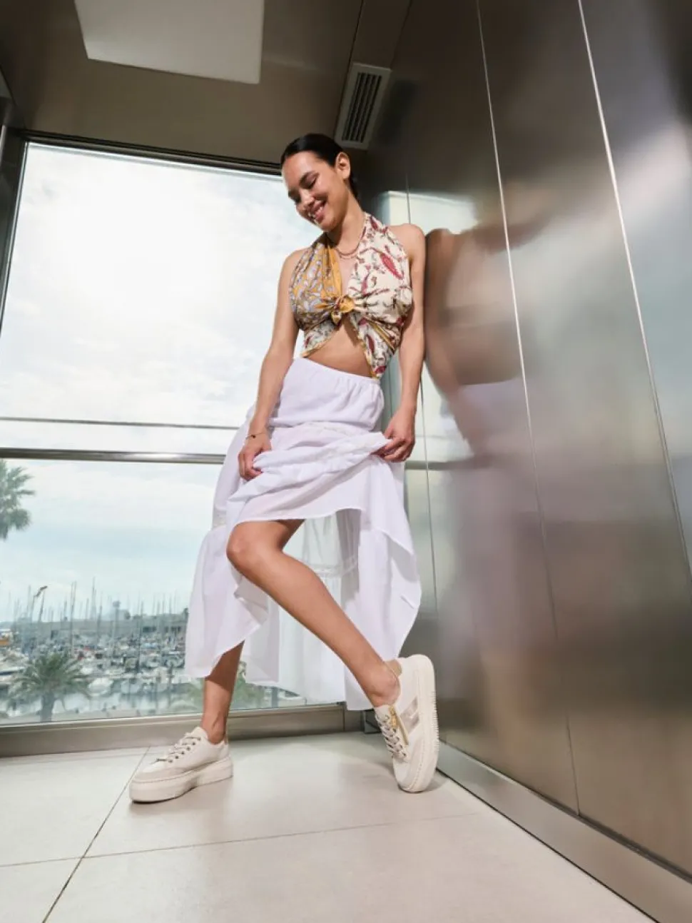 Rieker - Offwhite sneakers