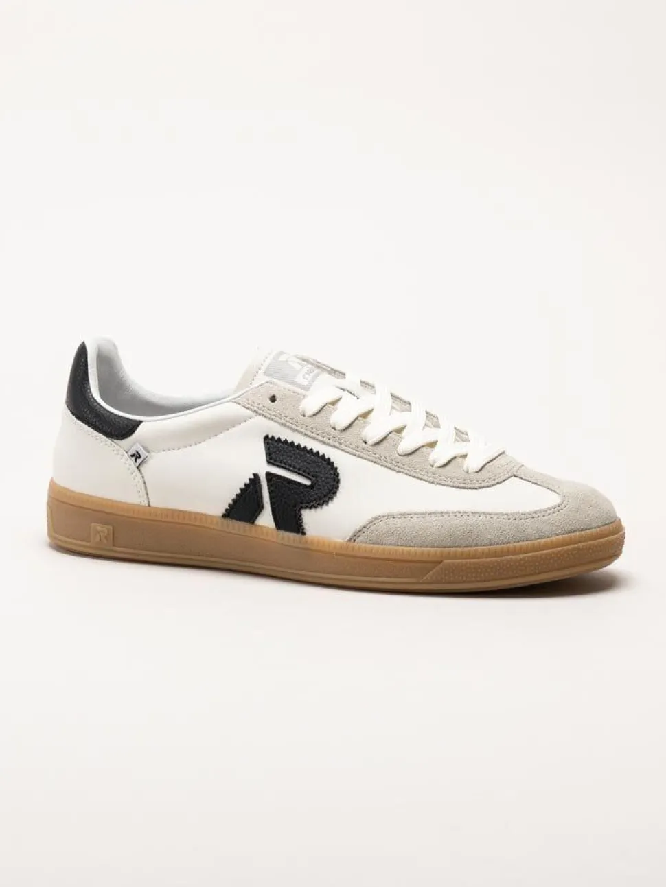 Rieker - Off white sneakers i skinn
