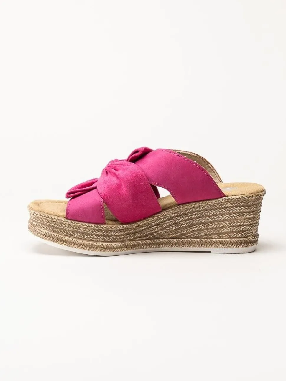 Rieker - Rosa slip in sandaletter med rosett