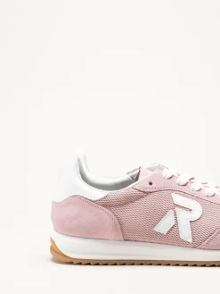 Rieker - Rosa sneakers i mocka