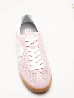 Rieker - Rosa sneakers i mocka