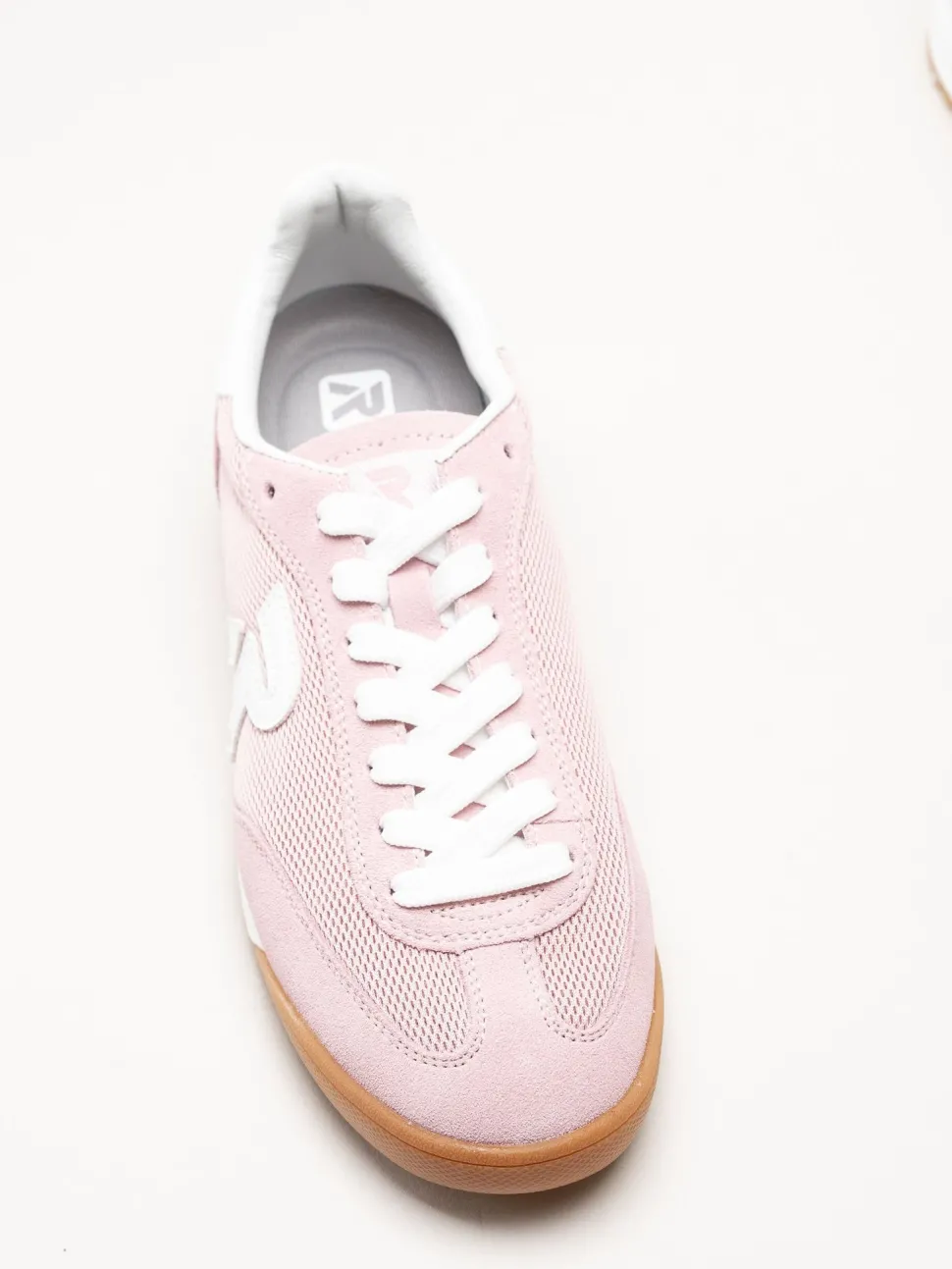 Rieker - Rosa sneakers i mocka