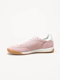 Rieker - Rosa sneakers i mocka
