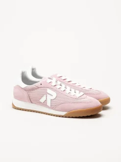 Rieker - Rosa sneakers i mocka