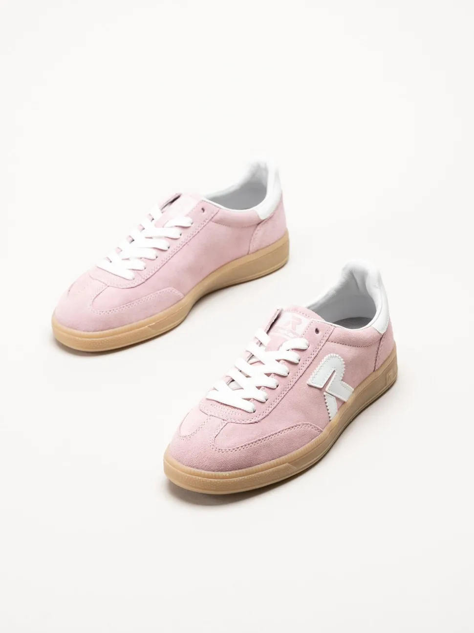 Rieker - Rosa sneakers i mocka