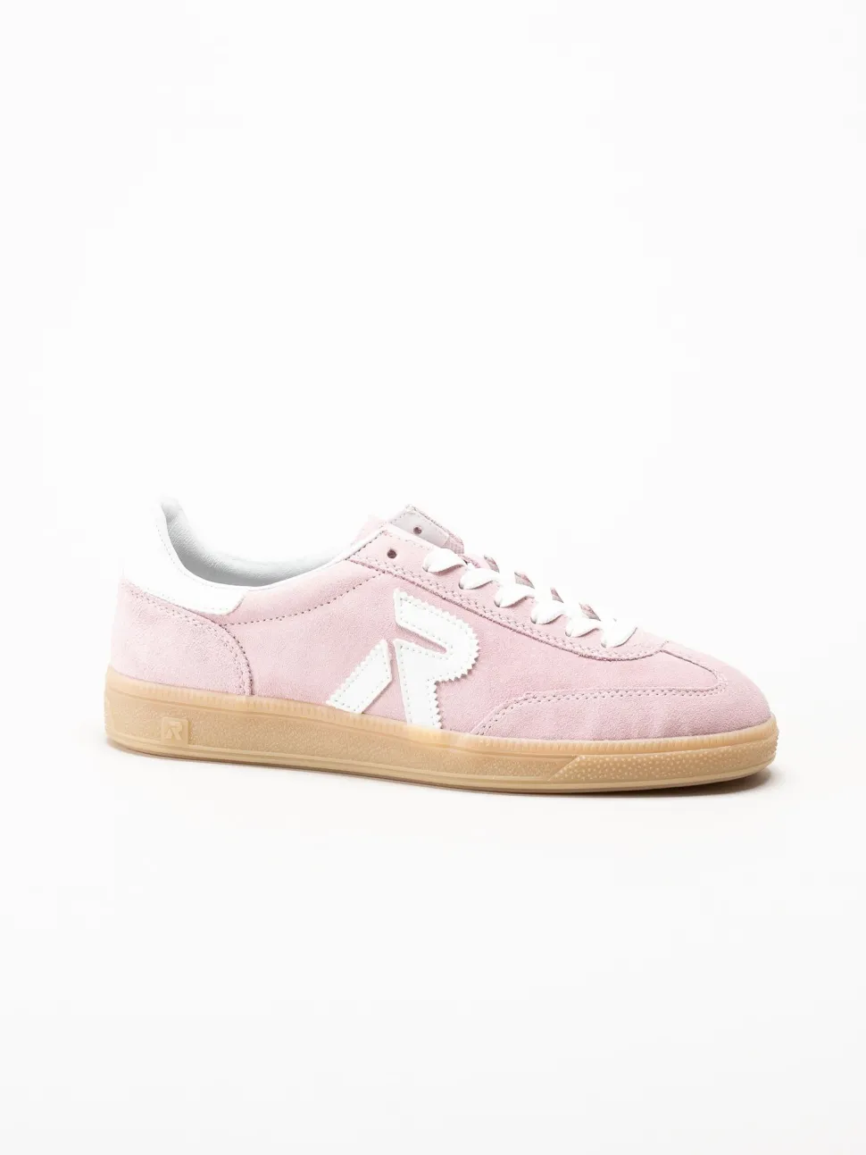 Rieker - Rosa sneakers i mocka