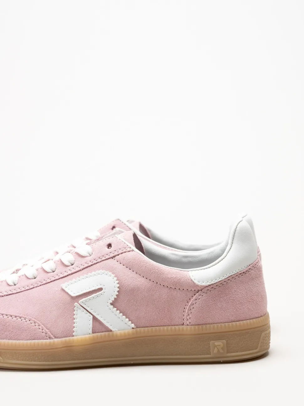 Rieker - Rosa sneakers i mocka