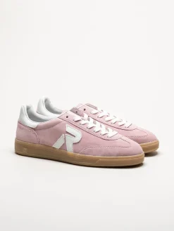 Rieker - Rosa sneakers i mocka