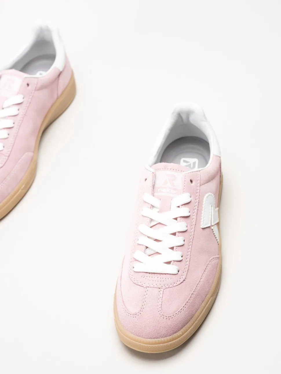 Rieker - Rosa sneakers i mocka