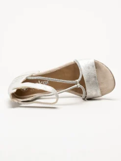 Rieker - Silverfärgade sandaletter