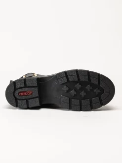 Rieker - Svarta boots i skinn