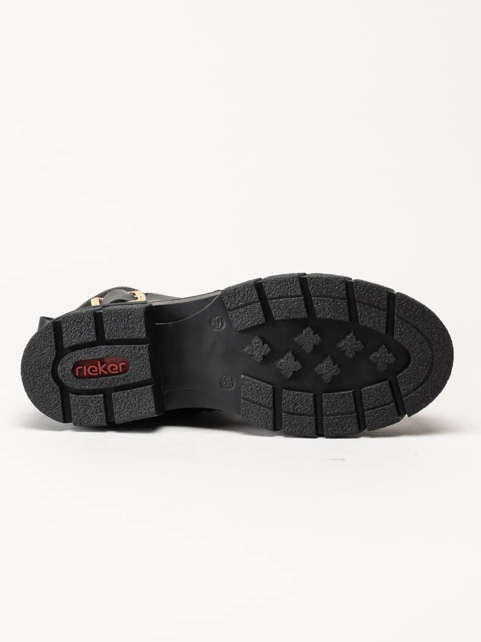 Rieker - Svarta boots i skinn
